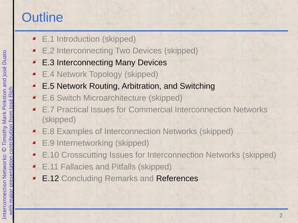 Excerpt from Interconnection Networks Computer - slide 2 of 30