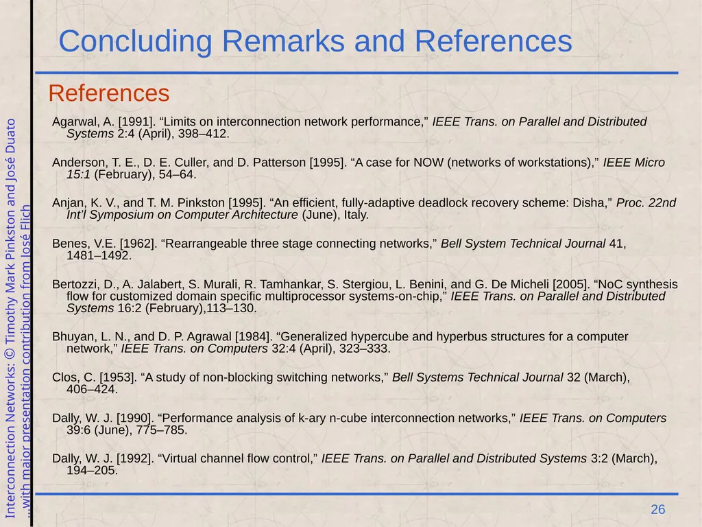 Excerpt from Interconnection Networks Computer - slide 26 of 30