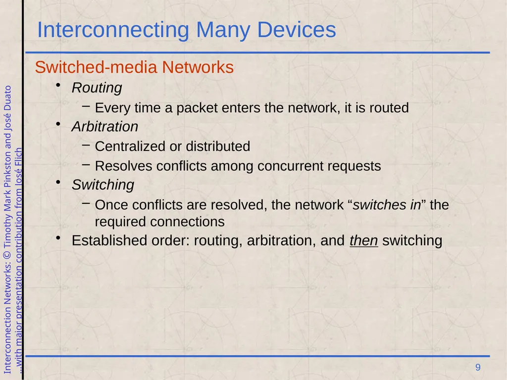 Excerpt from Interconnection Networks Computer - slide 9 of 30
