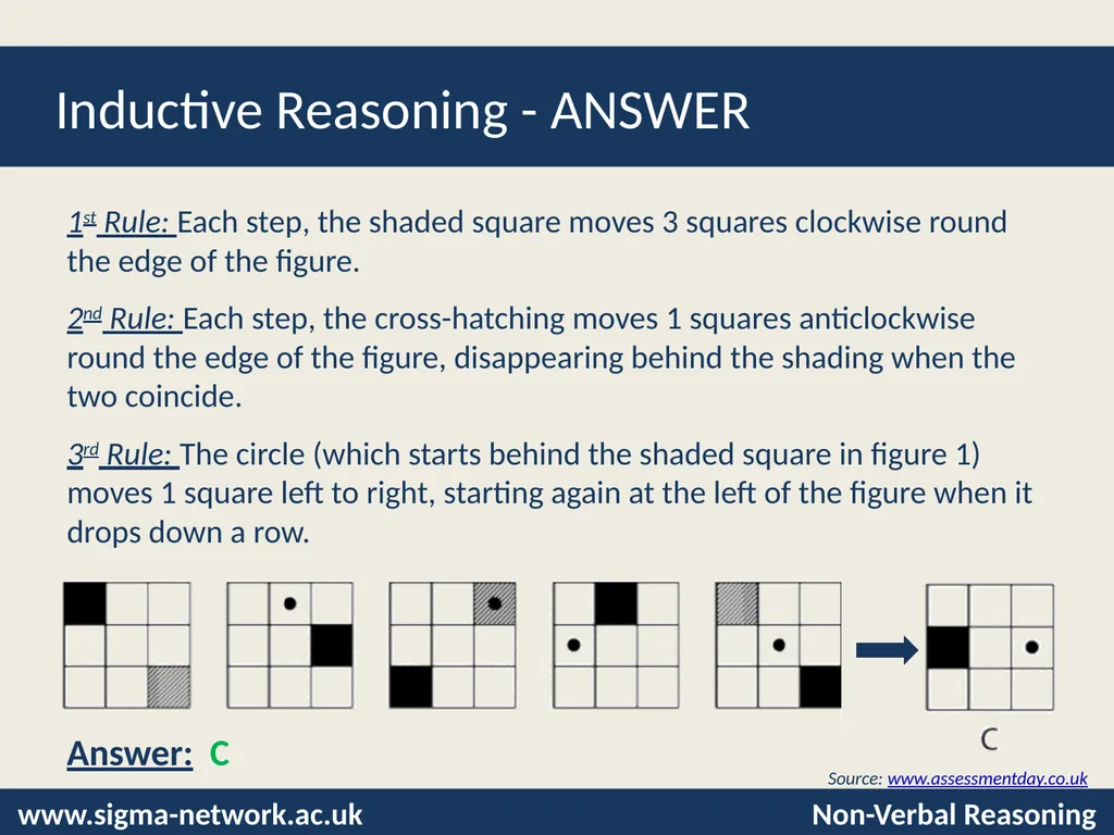 Non-Verbal Reasoning Tests © Laura Hooke, - slide 12 of 25