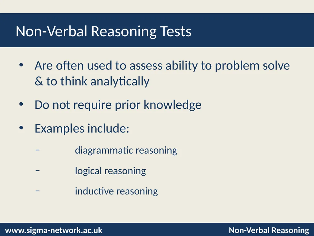 Non-Verbal Reasoning Tests © Laura Hooke, - slide 6 of 25