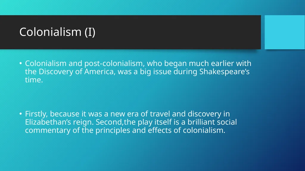 HISTORICAL CONTEXT THE TEMPEST William Shakespeare - slide 4 of 12