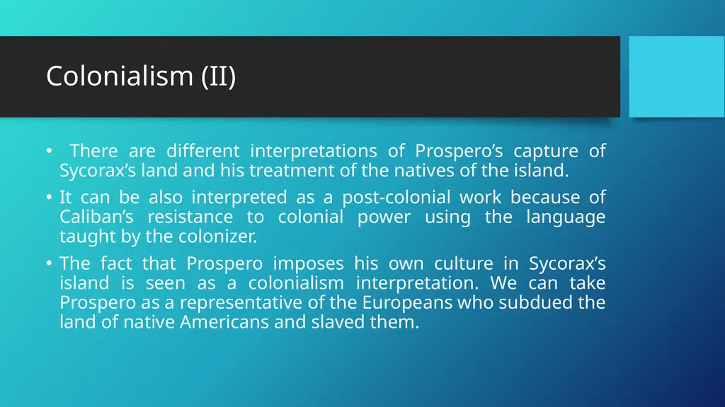 HISTORICAL CONTEXT THE TEMPEST William Shakespeare - slide 5 of 12