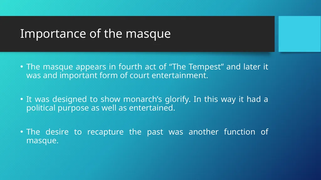 HISTORICAL CONTEXT THE TEMPEST William Shakespeare - slide 11 of 12