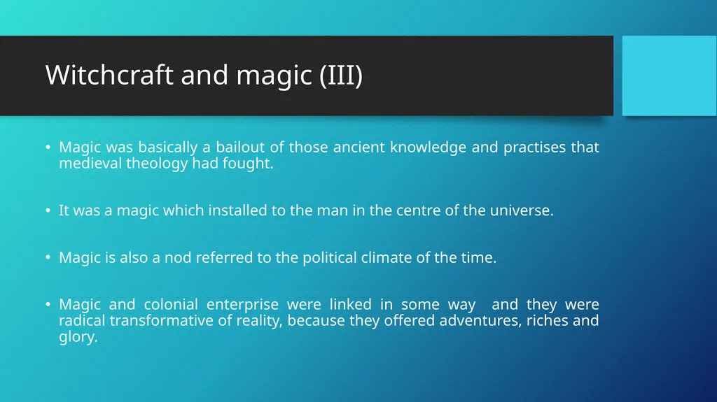 HISTORICAL CONTEXT THE TEMPEST William Shakespeare - slide 9 of 12