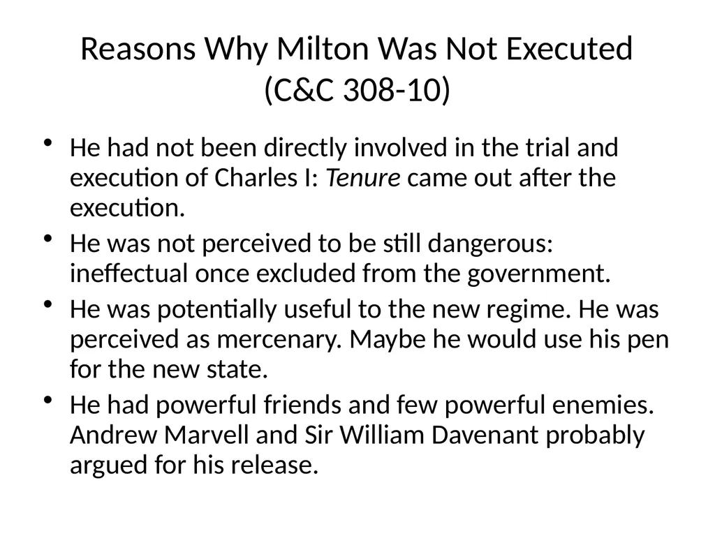 Milton’s Life and Times ENGL 622 Dr. Fike Main - slide 7 of 10