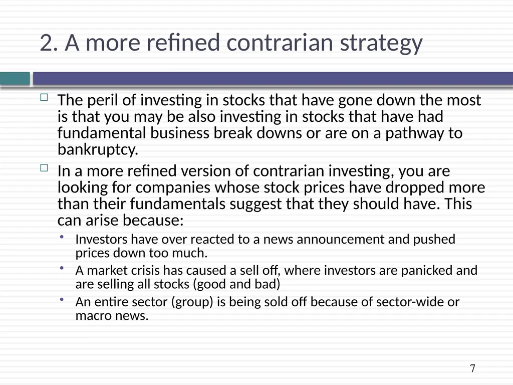 Value Investing: The Contrarians Aswath Damodaran - slide 7 of 11