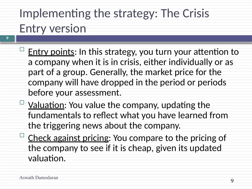Value Investing: The Contrarians Aswath Damodaran - slide 9 of 11