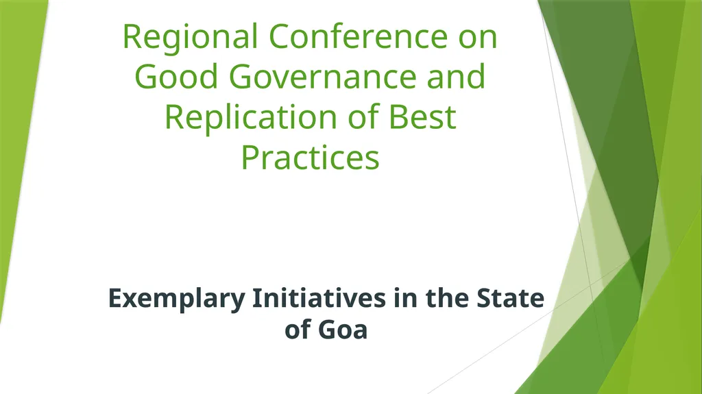 Regional Conference on Good Governance and