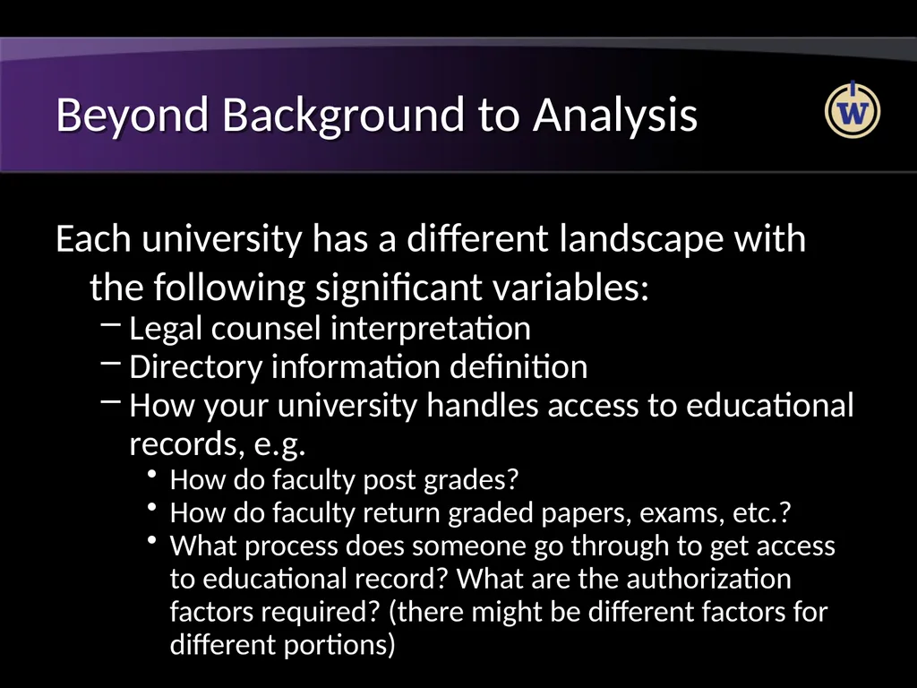 FERPA and Active Directory Brian Arkills Software - slide 27 of 35
