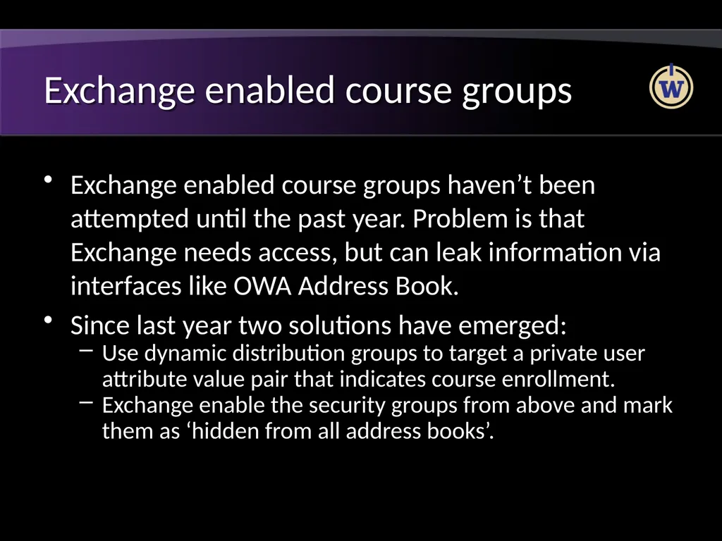 FERPA and Active Directory Brian Arkills Software - slide 34 of 35