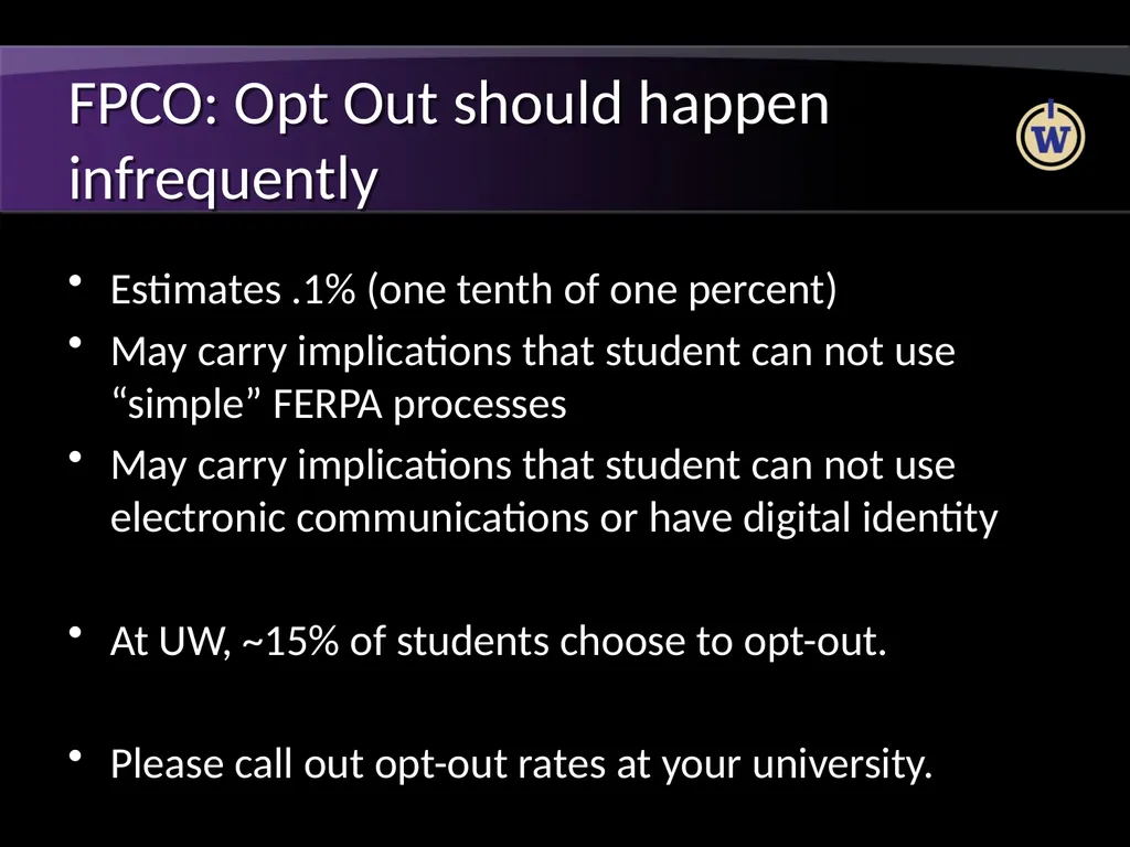 FERPA and Active Directory Brian Arkills Software - slide 23 of 35