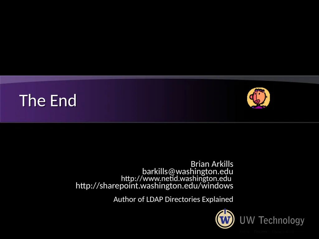 FERPA and Active Directory Brian Arkills Software - slide 35 of 35
