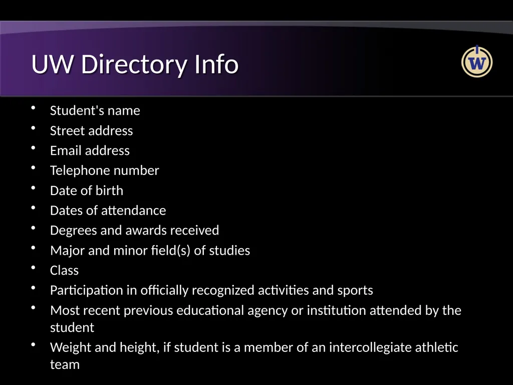 FERPA and Active Directory Brian Arkills Software - slide 19 of 35