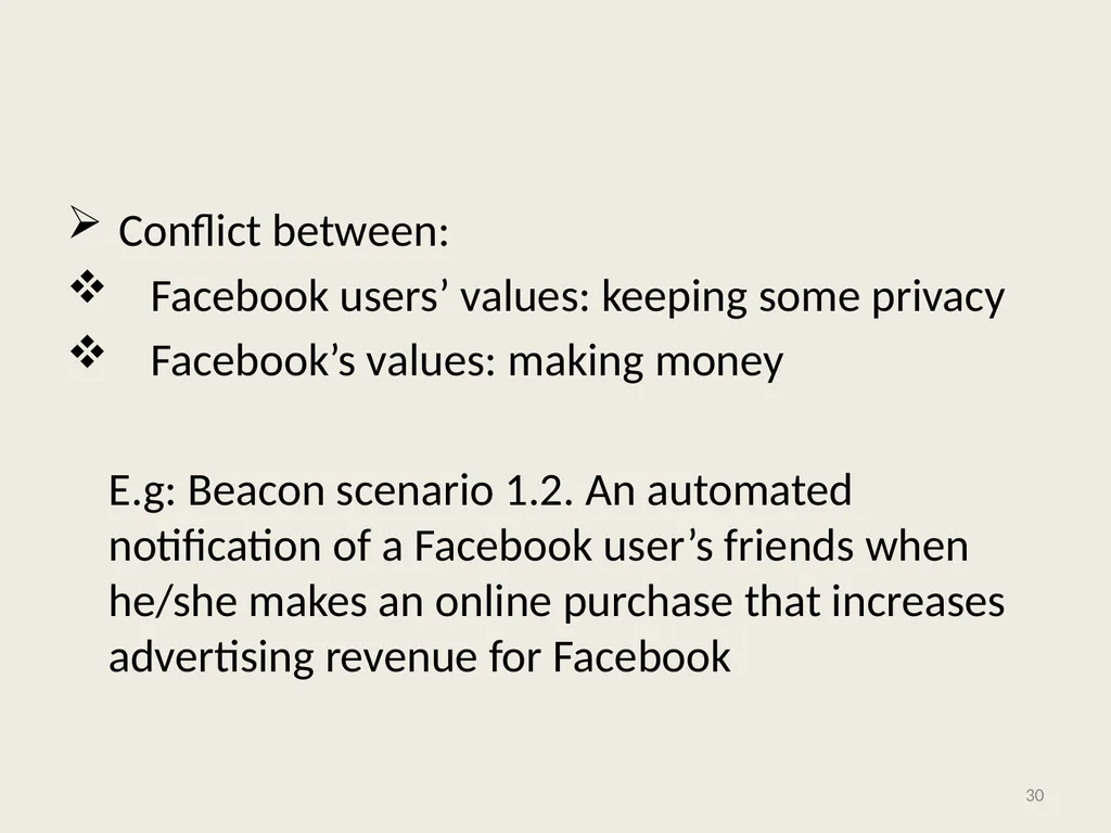 Computer Ethics and Society 1 Chapter 1: - slide 30 of 34