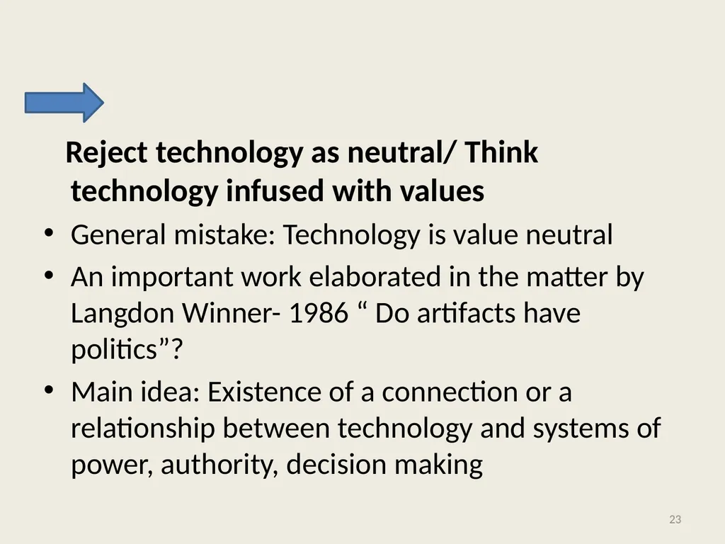 Computer Ethics and Society 1 Chapter 1: - slide 23 of 34