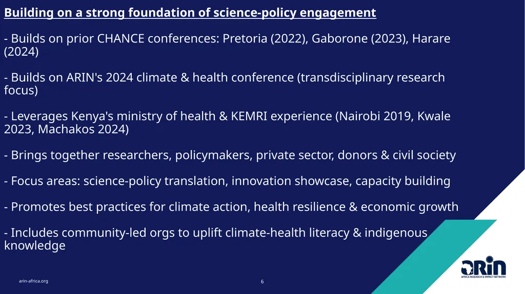 Pan-African Conference on Environment, Climate - slide 6 of 14
