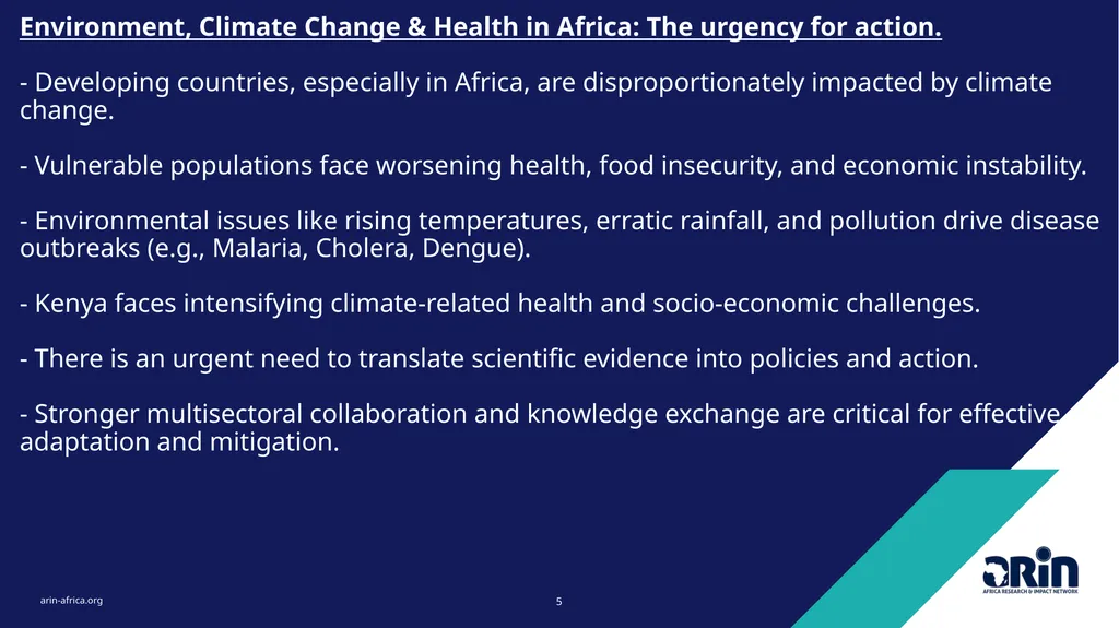 Pan-African Conference on Environment, Climate - slide 5 of 14