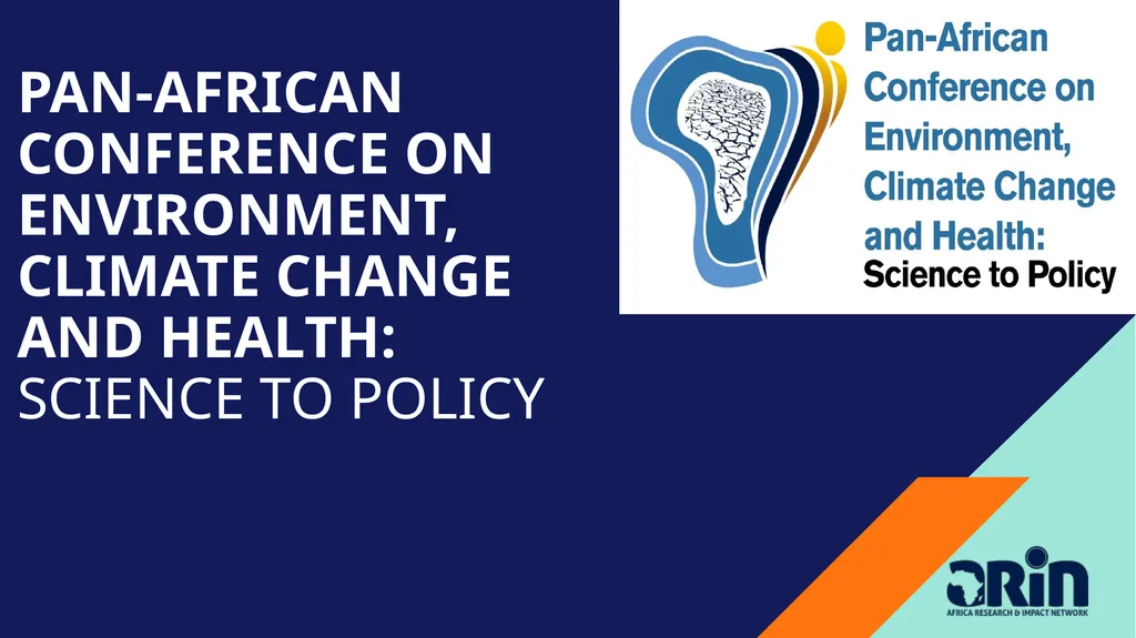 Pan-African Conference on Environment, Climate - slide 1 of 14