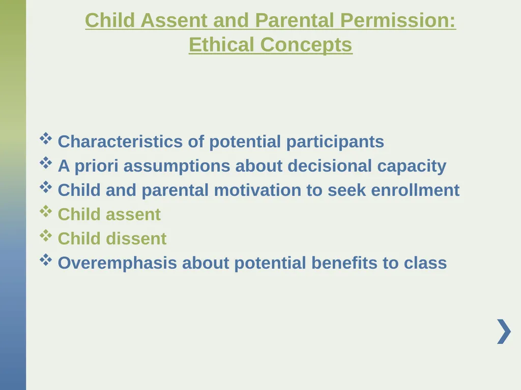 Genetic Research with Children Affected by - slide 21 of 49