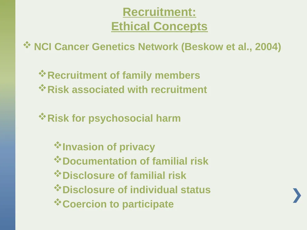 Genetic Research with Children Affected by - slide 17 of 49