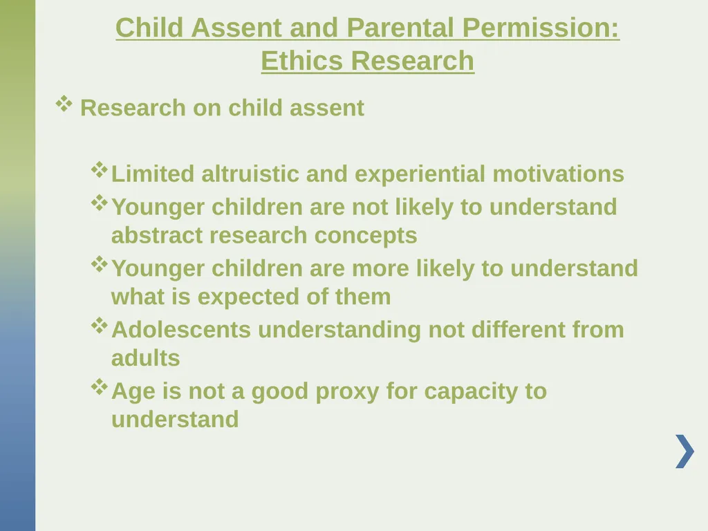 Genetic Research with Children Affected by - slide 46 of 49