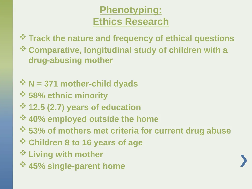 Genetic Research with Children Affected by - slide 48 of 49