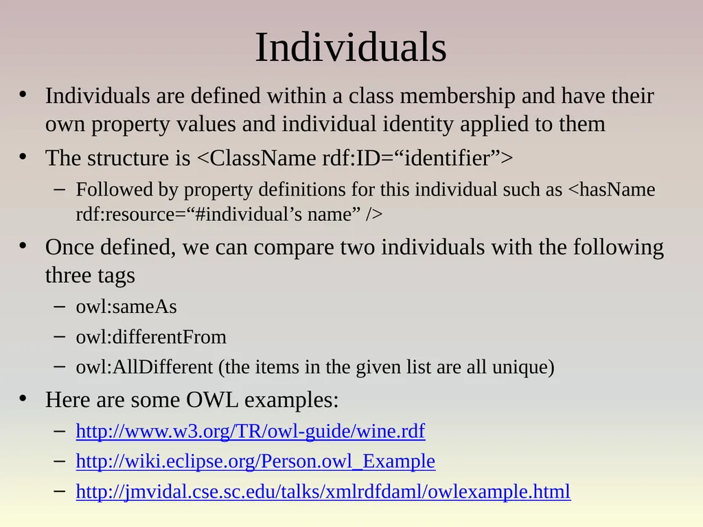The Semantic Web Asset: the web stores a large - slide 28 of 56