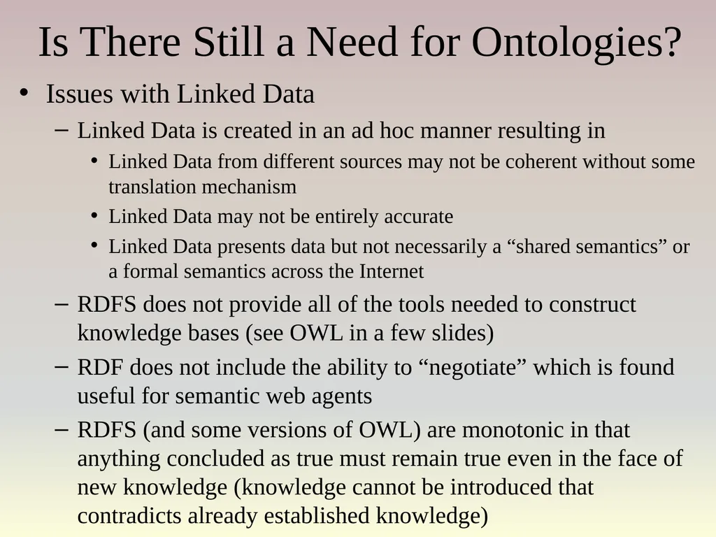 The Semantic Web Asset: the web stores a large - slide 16 of 56