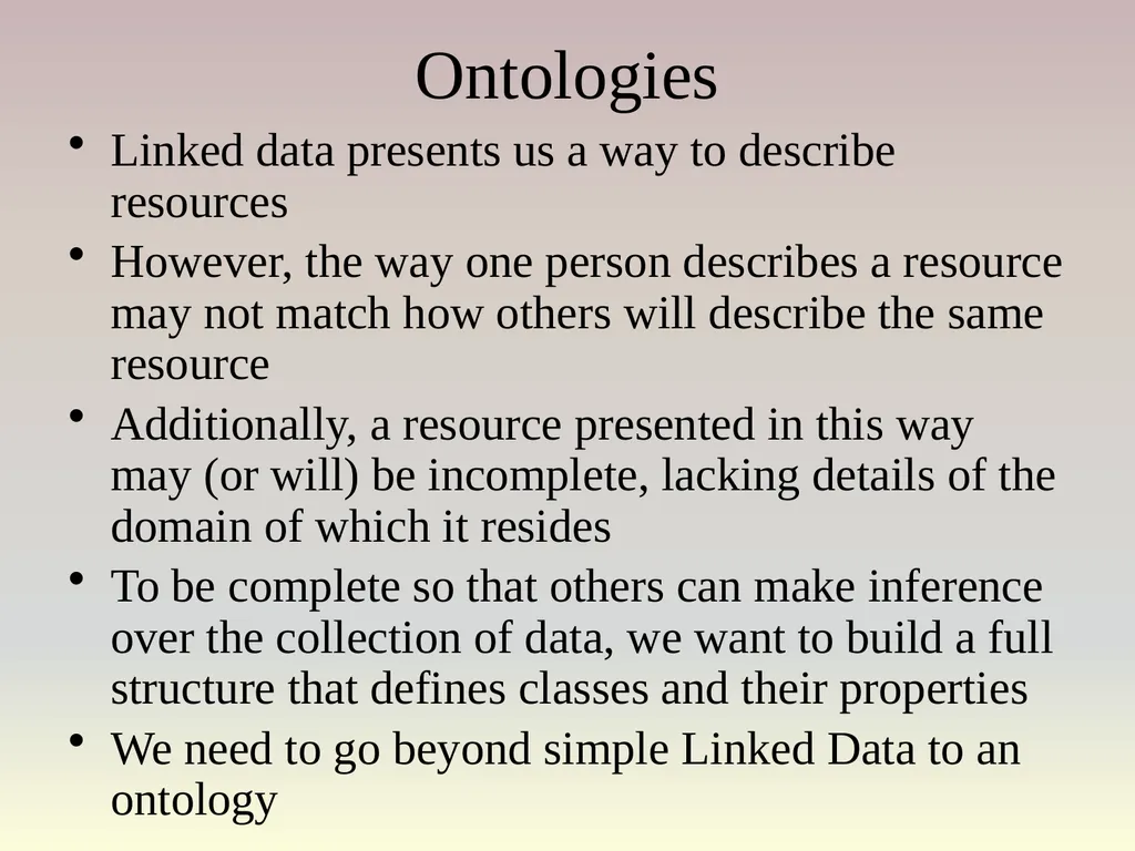 The Semantic Web Asset: the web stores a large - slide 12 of 56