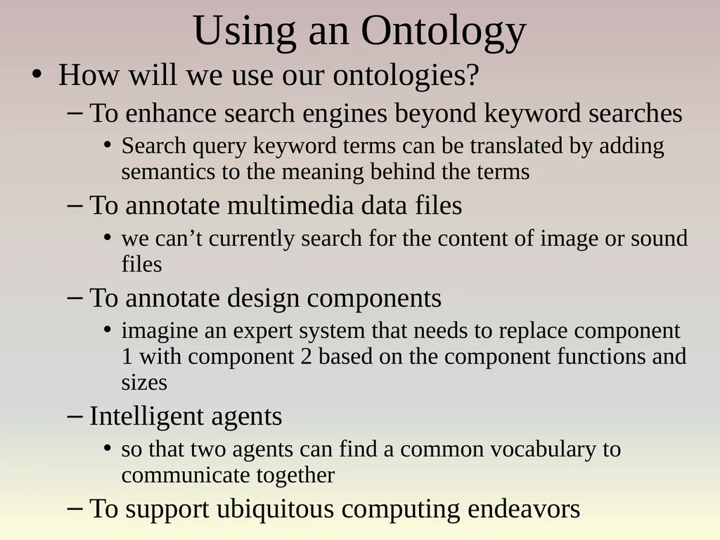 The Semantic Web Asset: the web stores a large - slide 33 of 56