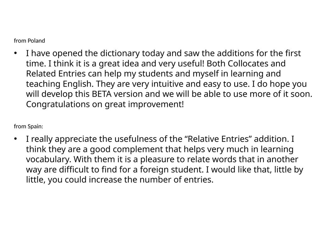 Augmenting online dictionary entries with corpus - slide 19 of 26