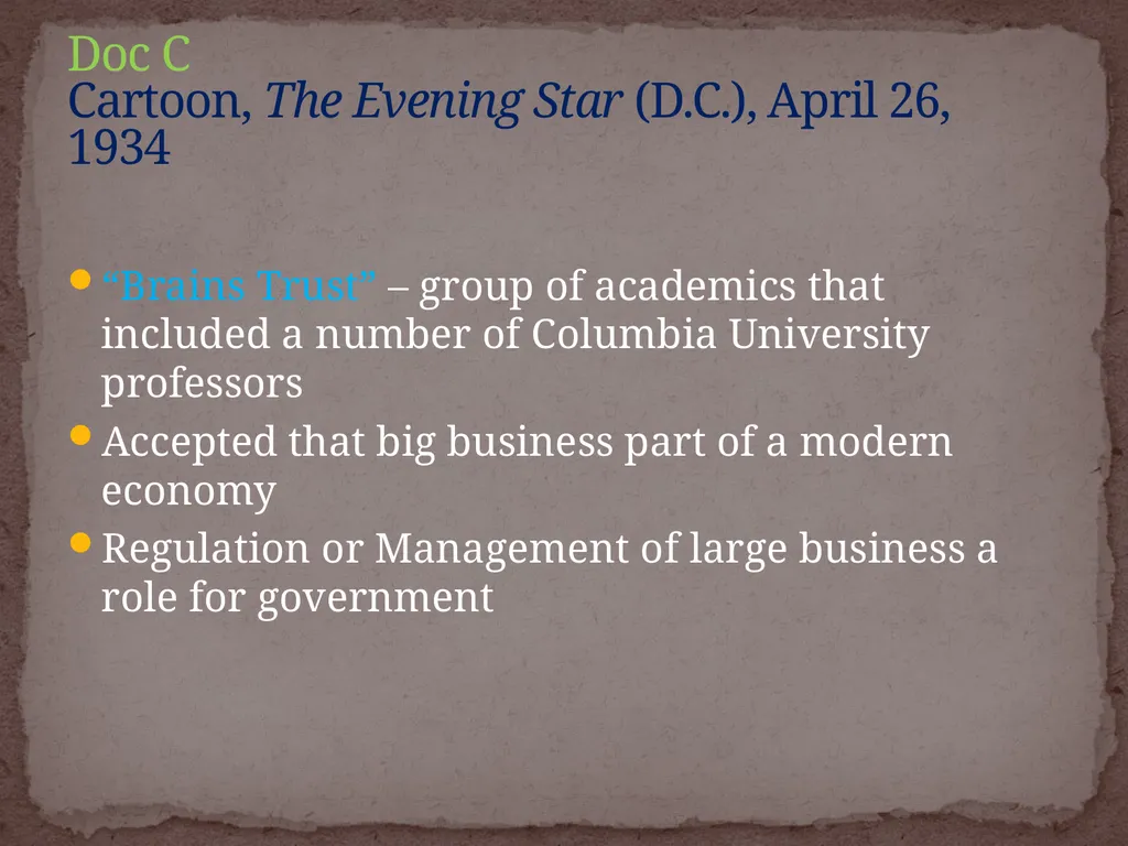 NEW DEAL DBQ Historical Thinking Skills: - slide 31 of 101