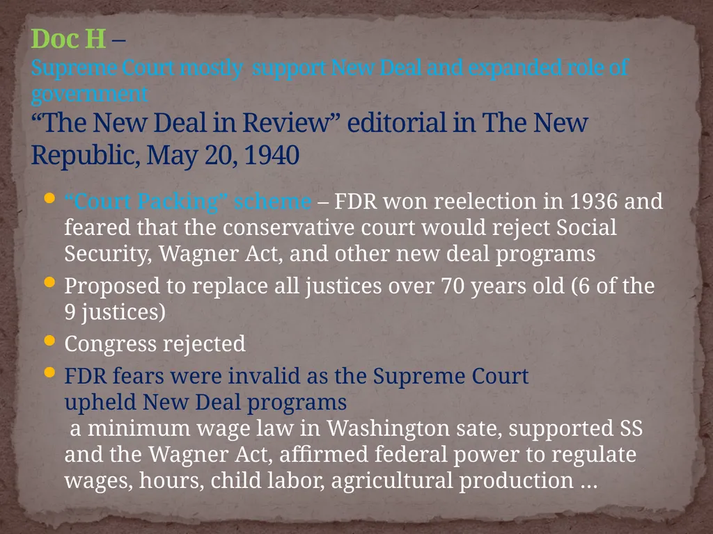 NEW DEAL DBQ Historical Thinking Skills: - slide 79 of 101
