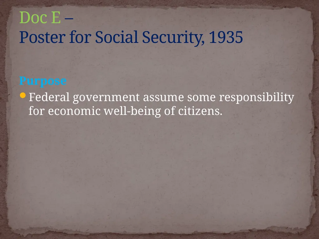 NEW DEAL DBQ Historical Thinking Skills: - slide 43 of 101