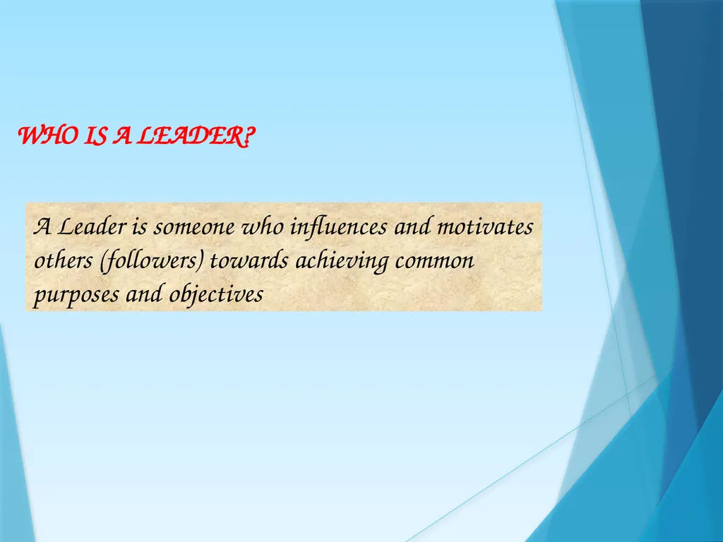 LEADERSHIP AND PRODUCTIVITY . INTRODUCTION - slide 5 of 18