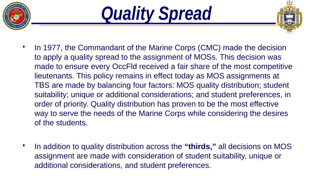 2/C MQS Review References 38th Commandant’s - slide 11 of 12
