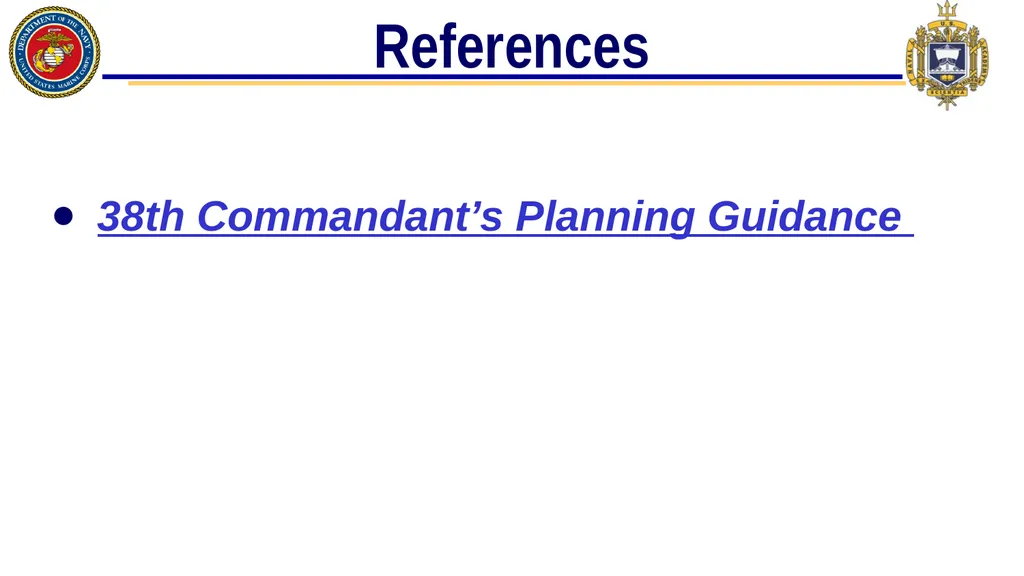 2/C MQS Review References 38th Commandant’s - slide 2 of 12