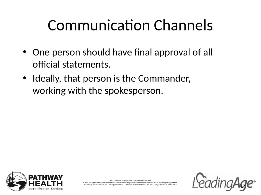 CMS Emergency Preparedness Rule Understanding the - slide 17 of 32