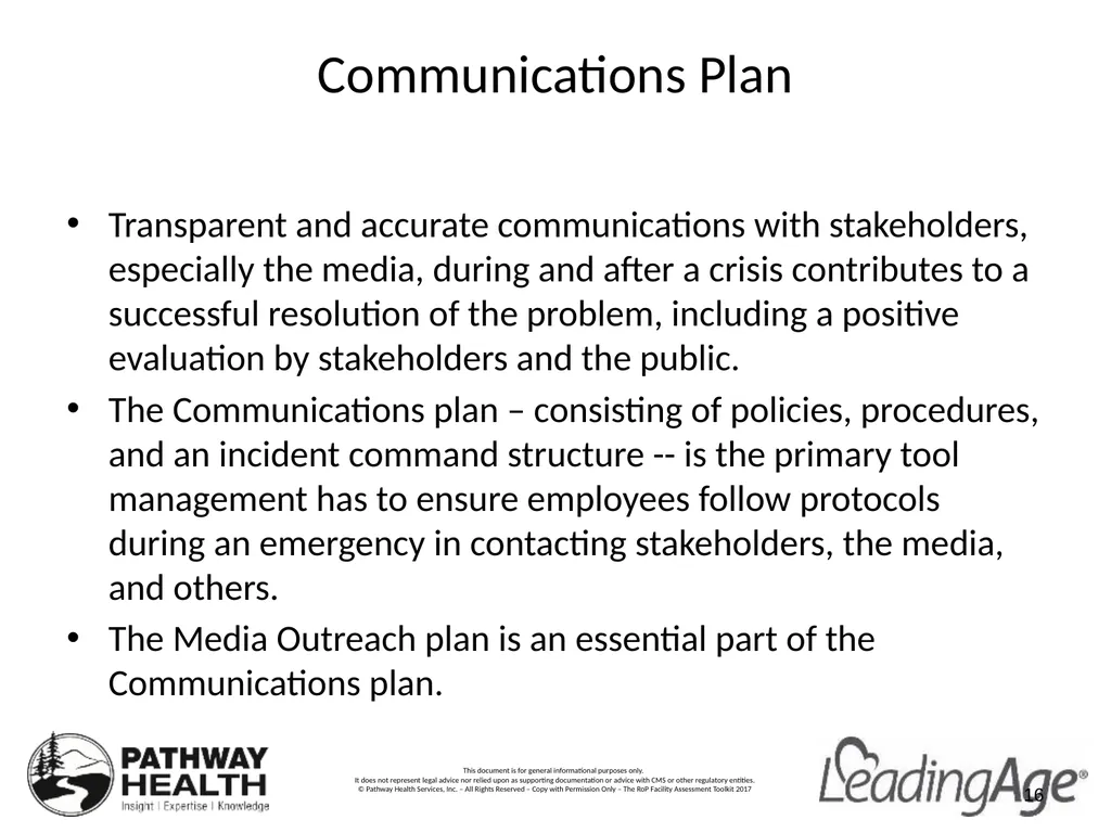 CMS Emergency Preparedness Rule Understanding the - slide 16 of 32