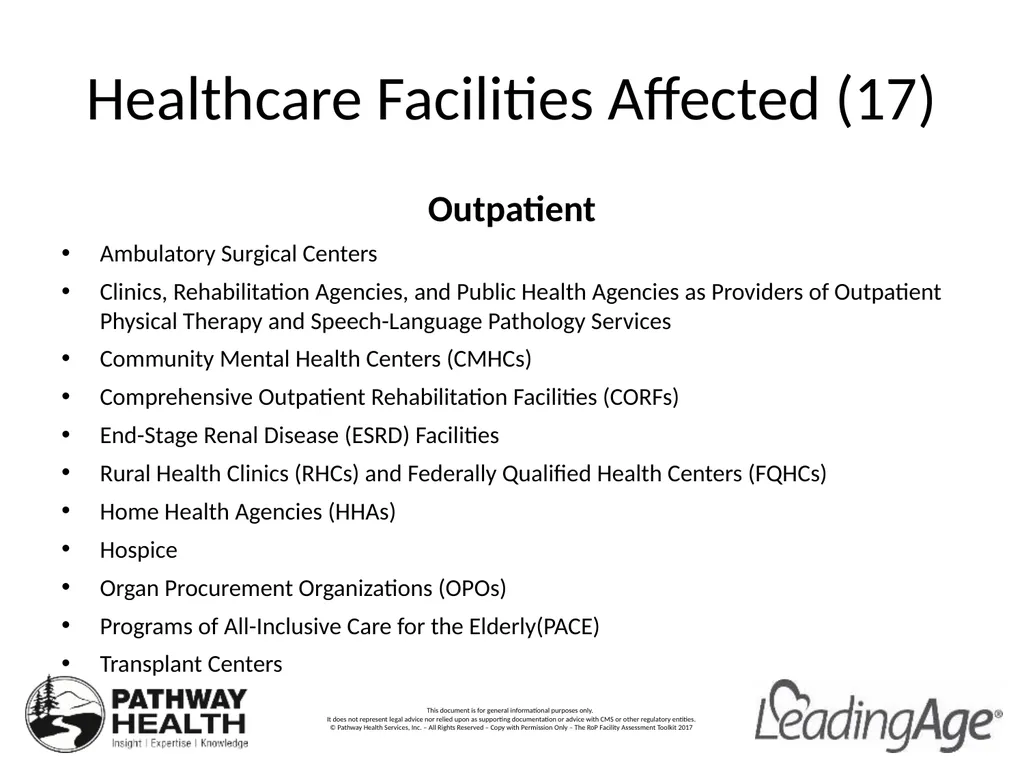 CMS Emergency Preparedness Rule Understanding the - slide 4 of 32