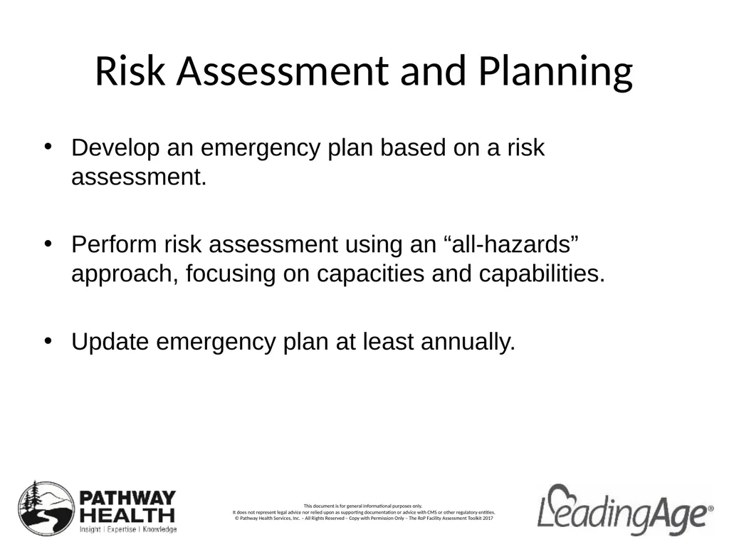 CMS Emergency Preparedness Rule Understanding the - slide 6 of 32