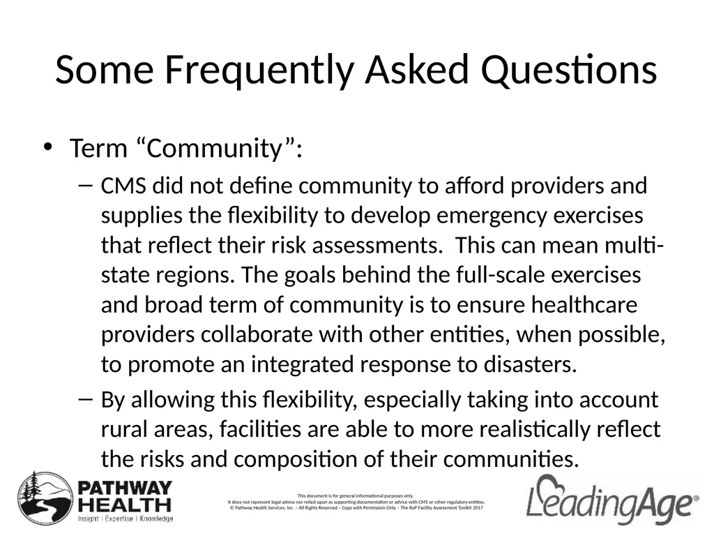 CMS Emergency Preparedness Rule Understanding the - slide 29 of 32