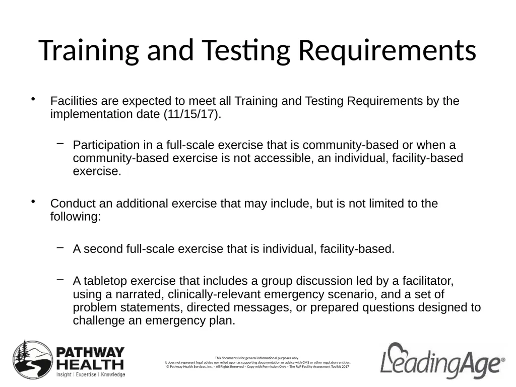 CMS Emergency Preparedness Rule Understanding the - slide 19 of 32