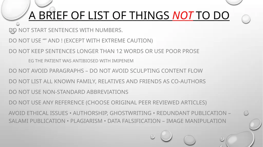 WRITING your research magnum opus Alan N. Peiris - slide 9 of 22