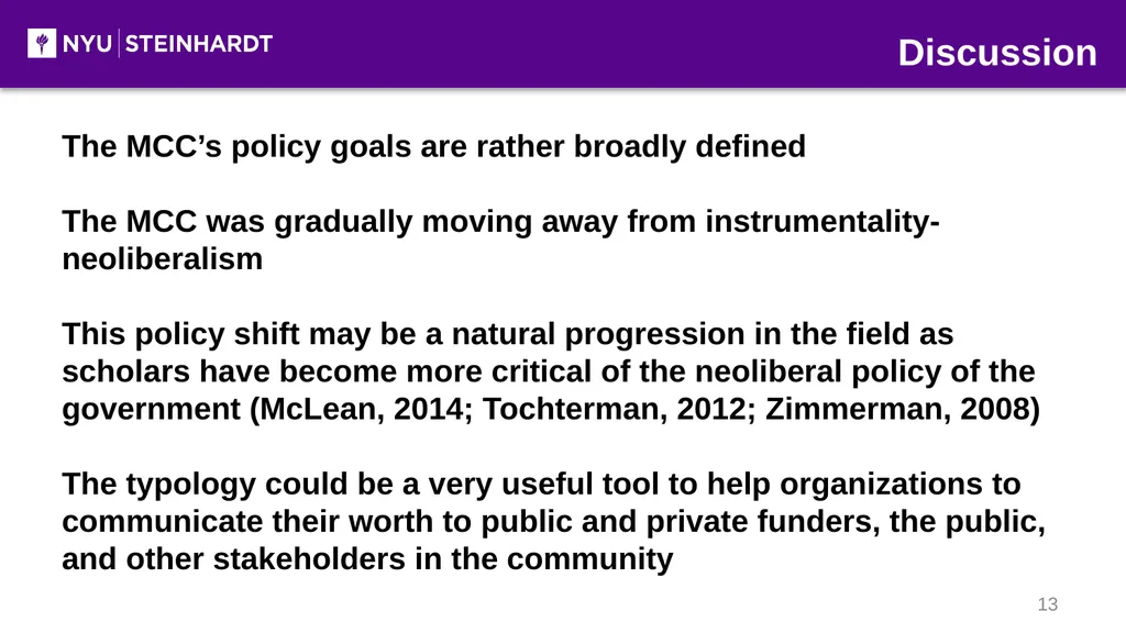 Development and Application of The Cultural Policy - slide 13 of 16