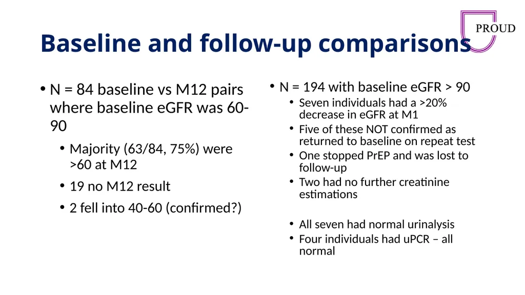 Renal function in the PROUD study, a pragmatic - slide 16 of 16