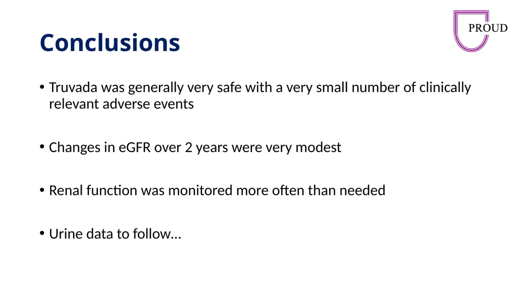 Renal function in the PROUD study, a pragmatic - slide 13 of 16