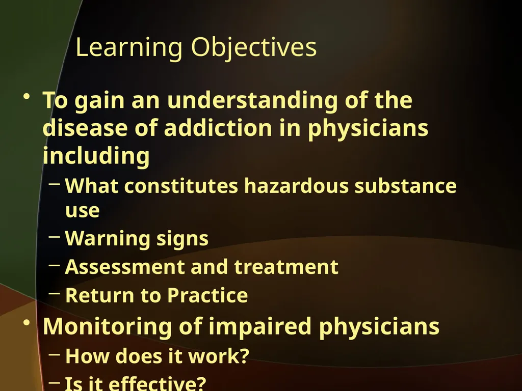 When the Healer Needs Healing: Impairment in - slide 2 of 50