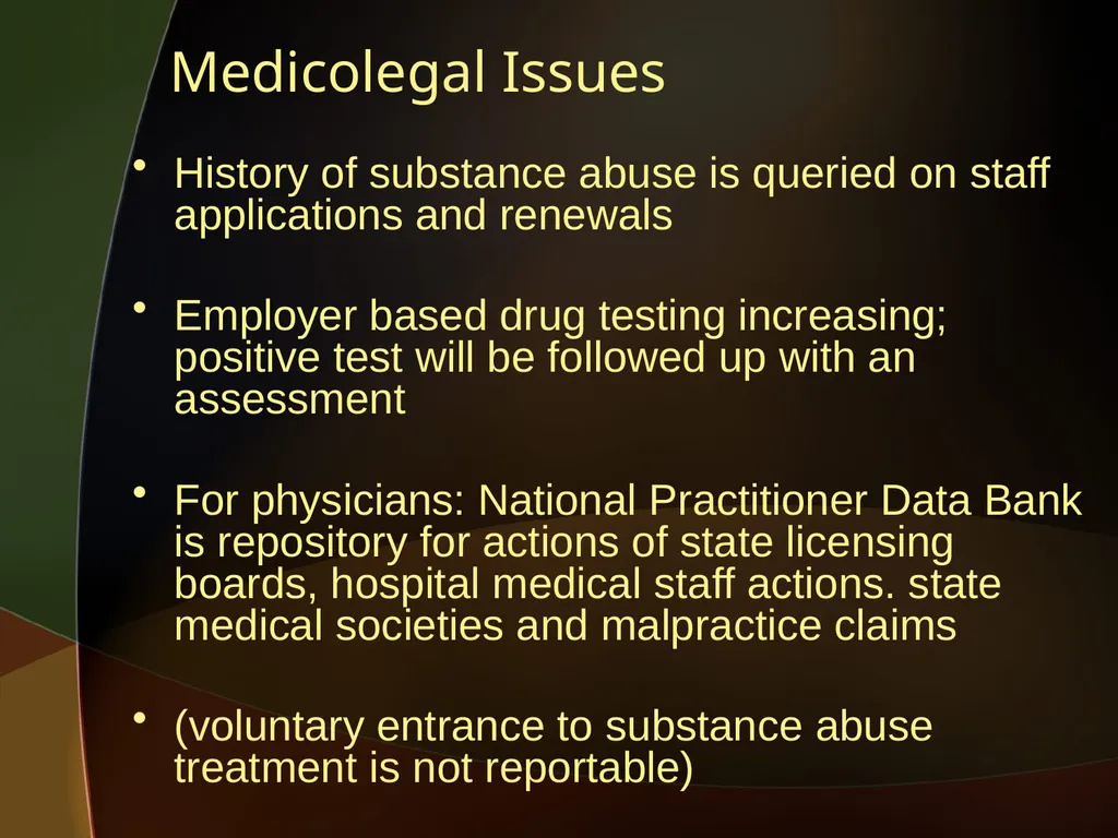 When the Healer Needs Healing: Impairment in - slide 43 of 50